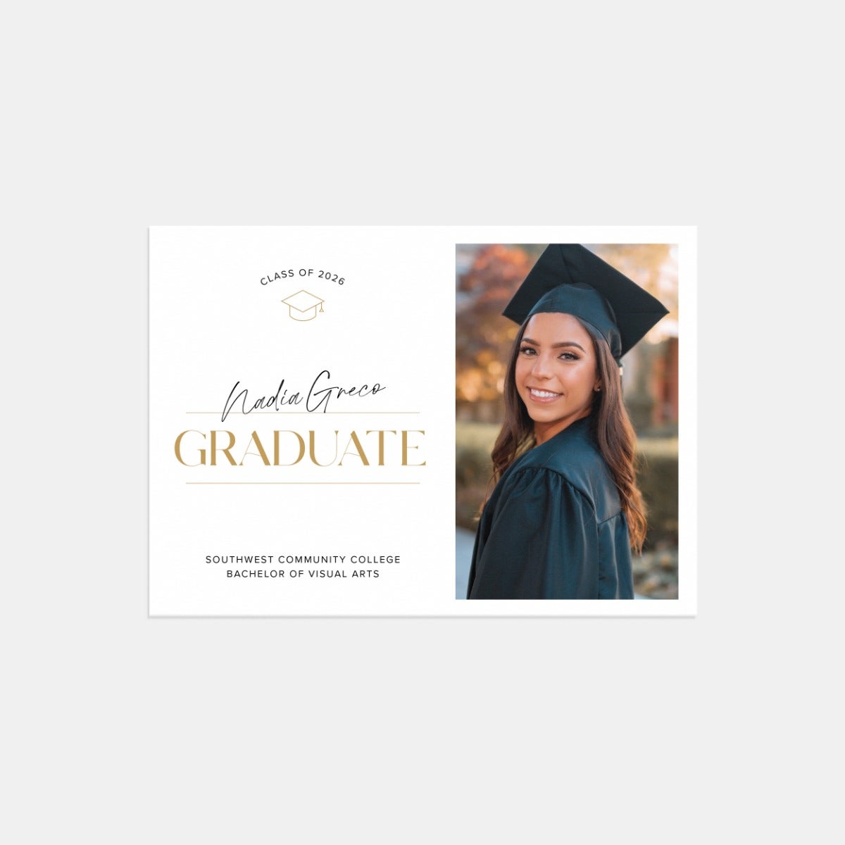 Simple Handwritten Graduation Announcement by Artifact Uprising | Cards