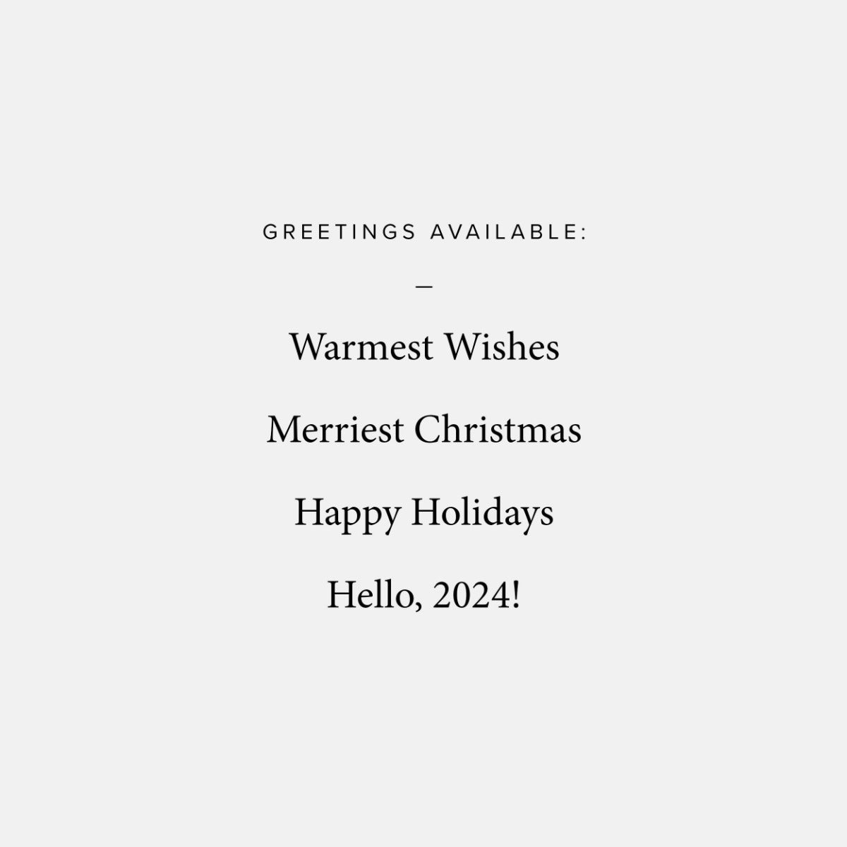 Minimal Greeting Holiday Card by Artifact Uprising | Cards