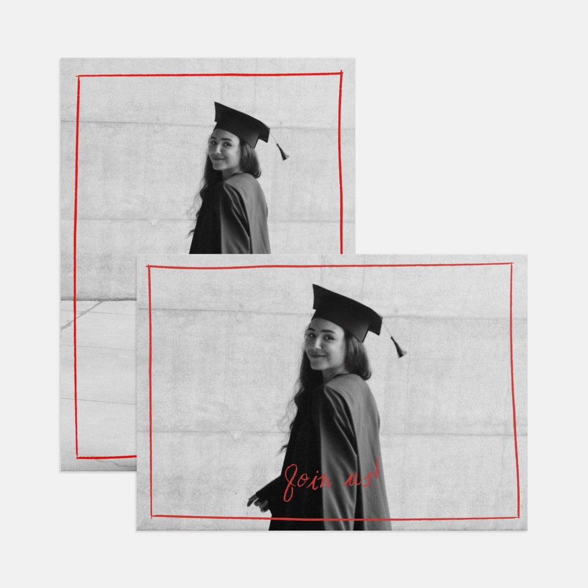 Organic Border Graduation Announcement by Artifact Uprising | Cards