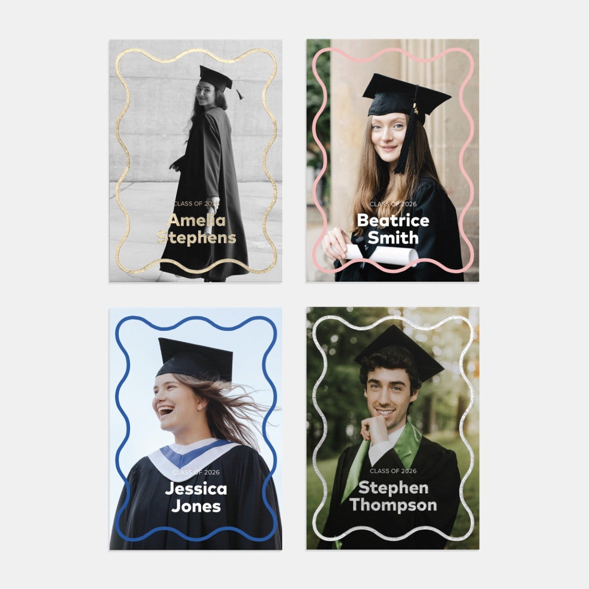 Squiggle Graduation Announcement  by Artifact Uprising | Cards