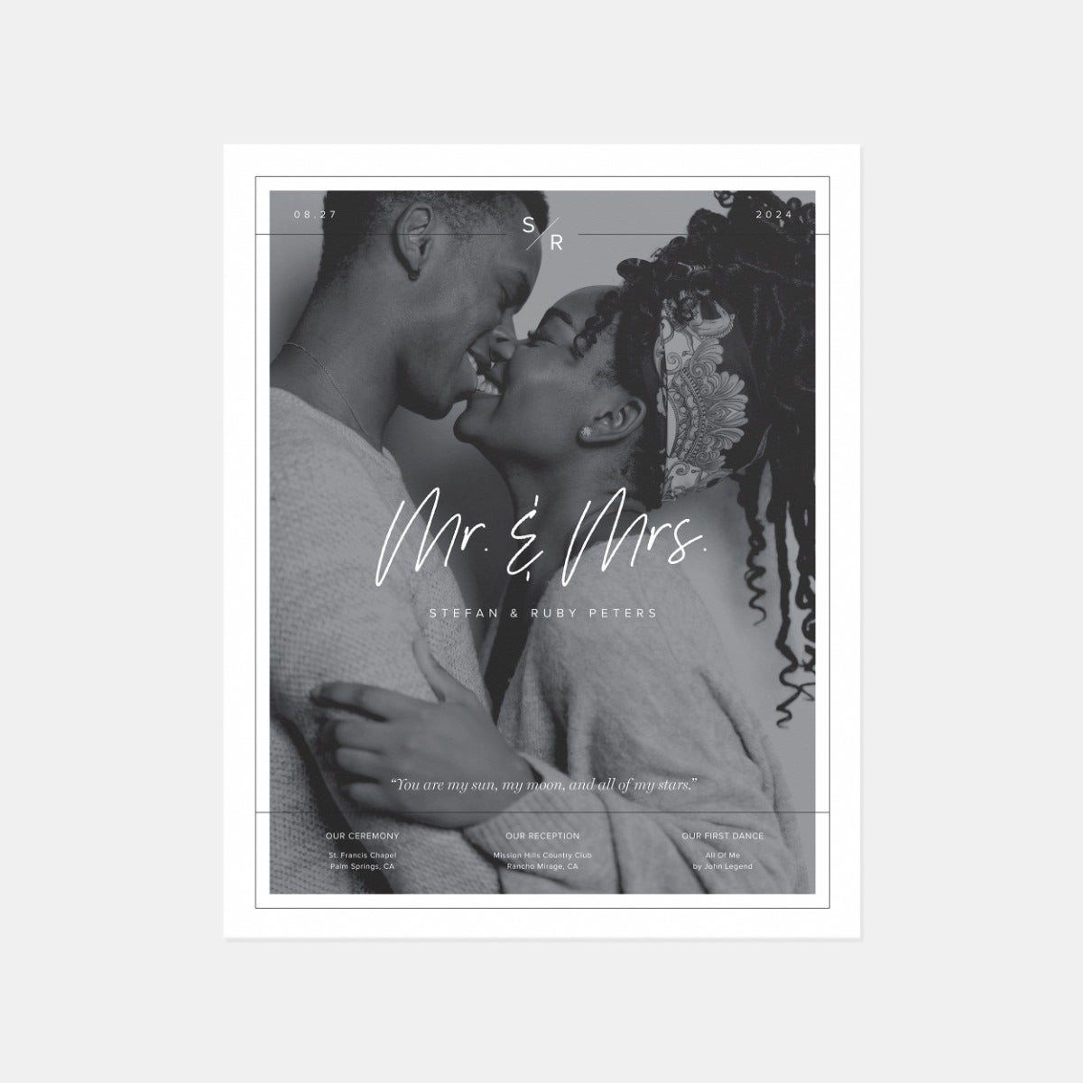 Timeless Engagement Poster Print