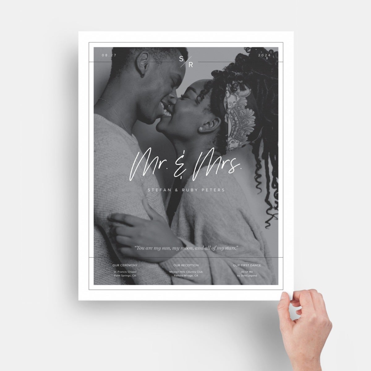 Timeless Engagement Poster Print