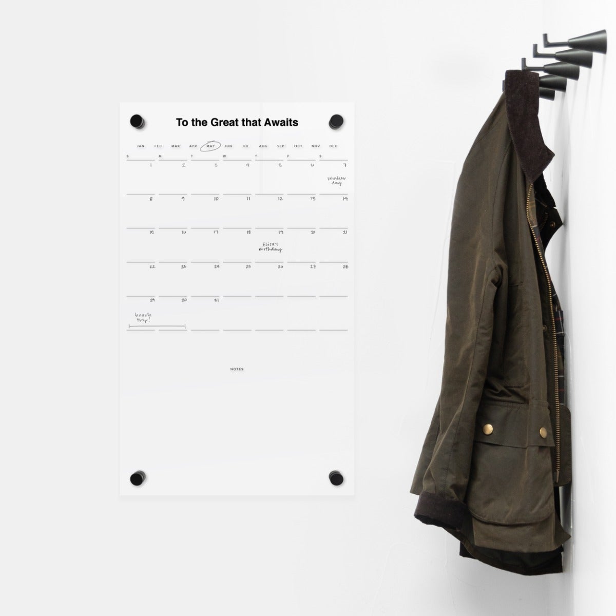 Personalized Acrylic Wall Calendar by Artifact Uprising | Calendars