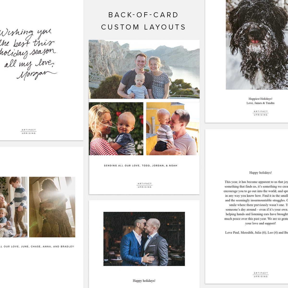 3-Image Photo Strip Holiday Card by Artifact Uprising | Cards