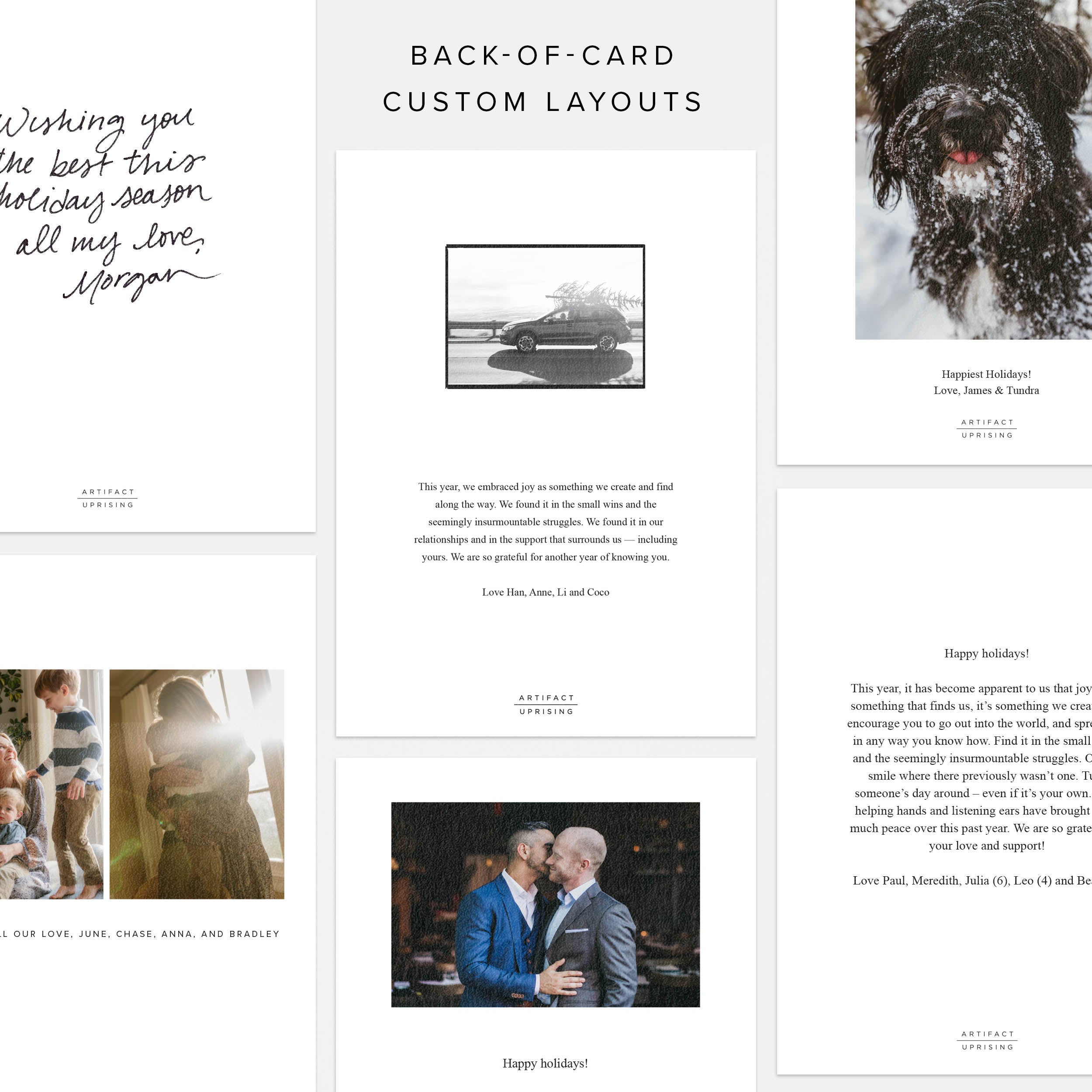 9-Image Photo Strip Holiday Card by Artifact Uprising | Cards