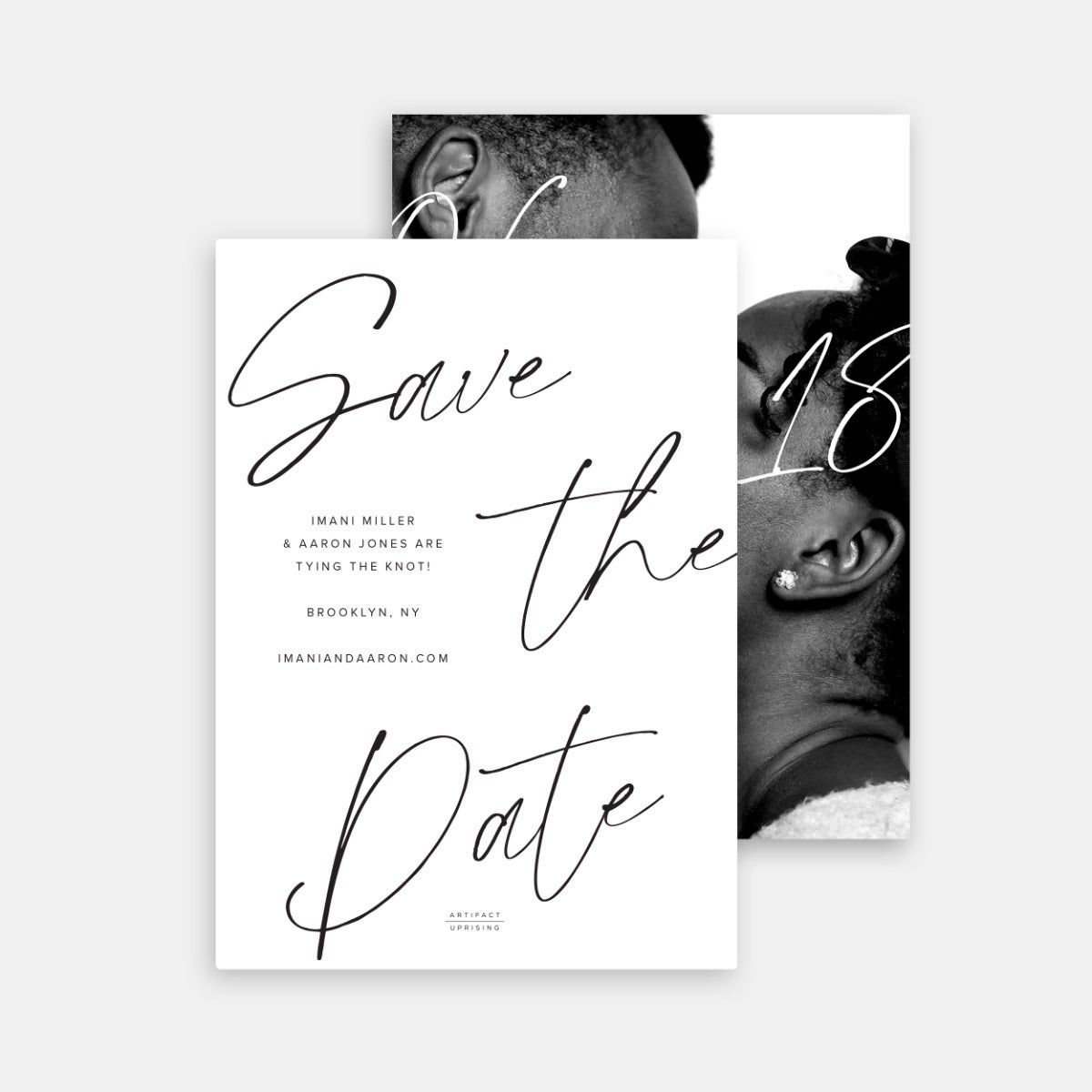 Sweet and Simple Save the Date by Artifact Uprising | Cards