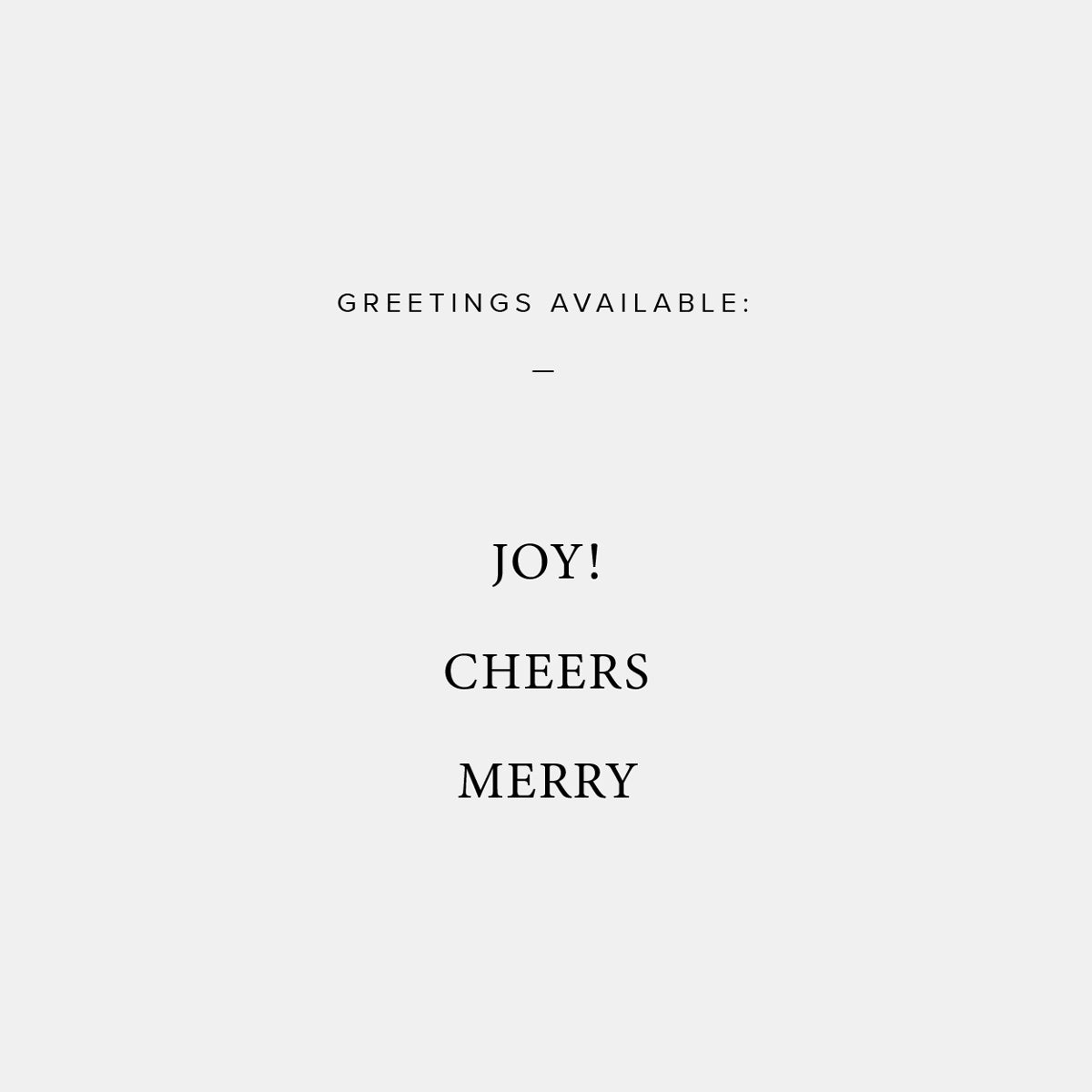 Simple Greeting Holiday Card by Artifact Uprising | Cards