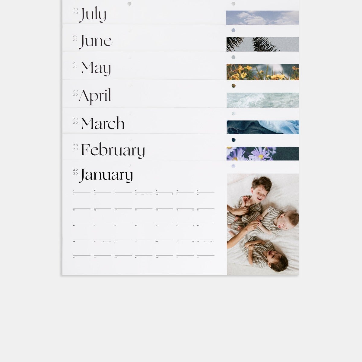 Modern Wall Calendar Refill Pack