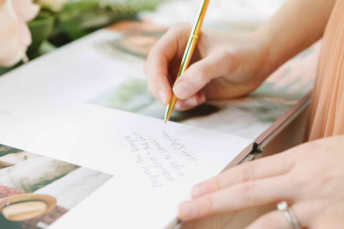 Wedding guest book pen